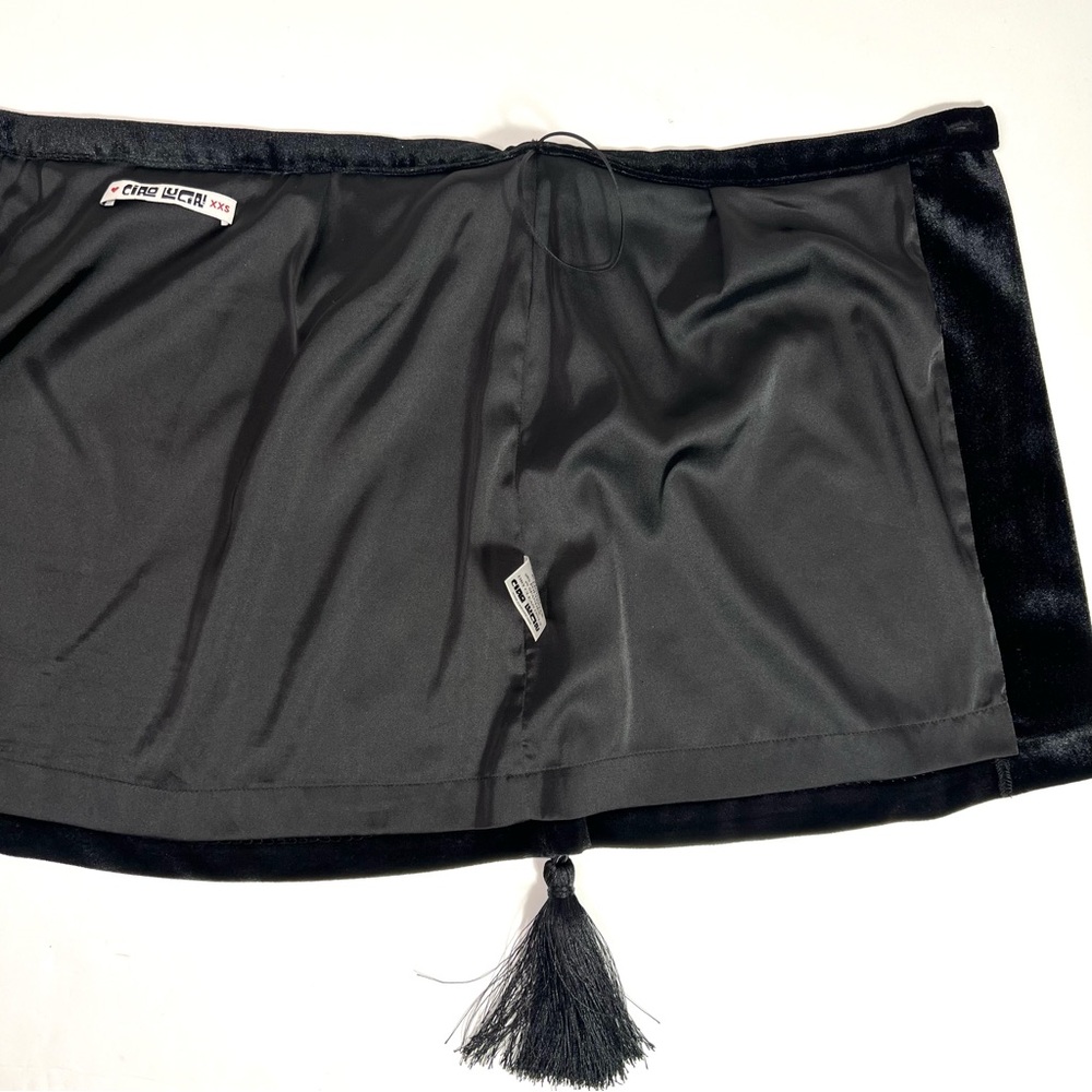 Ciao Lucia Luz Wrap Skirt Black Velvet Size XXS - Picture 8 of 11
